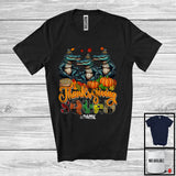 MacnyStore - Personalized Custom Name Thanksgiving Squad; Happy Plaid Three Pilgrim Alligators; Animal T-Shirt