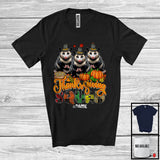 MacnyStore - Personalized Custom Name Thanksgiving Squad; Happy Plaid Three Pilgrim Opossums; Animal T-Shirt