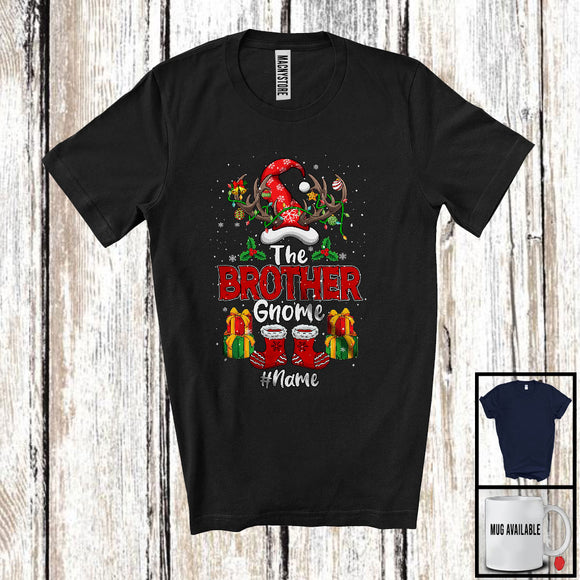 MacnyStore - Personalized Custom Name The Brother Gnome; Awesome Christmas Gnome Reindeer; Family T-Shirt