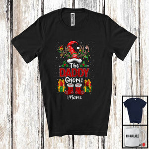 MacnyStore - Personalized Custom Name The Daddy Gnome; Awesome Christmas Gnome Reindeer; Family T-Shirt