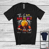 MacnyStore - Personalized Custom Name The Gnomes Made Me Do It, Adorable Halloween Moon Three Gnomies T-Shirt