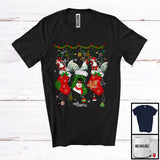 MacnyStore - Personalized Custom Name Three Chickens In X-mas Socks; Awesome Christmas Animal T-Shirt