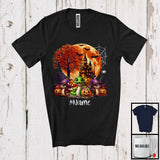 MacnyStore - Personalized Custom Name Three Witch Snakes, Awesome Halloween Moon Candy, Wild Animal T-Shirt