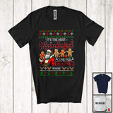 MacnyStore - Personalized Custom Name Time For Gingerbreads; Wonderful Christmas Sweater Santa Eating; Plaid T-Shirt