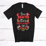 MacnyStore - Personalized Custom Name Too Cute To Be On The Santa's Naughty List; Amusing Christmas Family T-Shirt