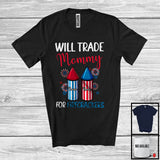 MacnyStore - Personalized Custom Name Trade Mommy For Firecrackers, Lovely 4th Of July Fireworks, Family T-Shirt