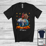 MacnyStore - Personalized Custom Name Turkey Riding Manatee, Lovely Thanksgiving Pumpkins, Manatee Lover T-Shirt