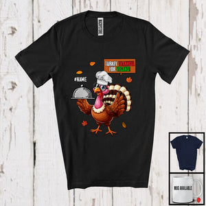 MacnyStore - Personalized Custom Name Turkey Thankful For Vegans; Amazing Thanksgiving Turkey; Family T-Shirt