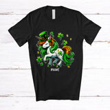 MacnyStore - Personalized Custom Name Unicorn St. Patrick's Day; Lovely Unicorn Leprechaun Cosplay; Family T-Shirt