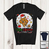 MacnyStore - Personalized Custom Name Vegan Christmas Squad, Joyful X-mas Santa Reindeer Ginger, Fruit T-Shirt