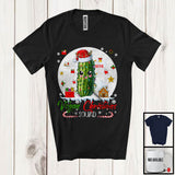 MacnyStore - Personalized Custom Name Vegan Christmas Squad, Joyful X-mas Santa Reindeer Pickle, Fruit T-Shirt