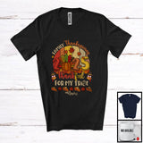 MacnyStore - Personalized Custom Name Vintage Retro Family Thanksgiving 2025 Thankful; Lovely Turkey Pumpkin T-Shirt