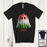 MacnyStore - Personalized Custom Name Watermelon Boo Ghost Cosplay, Horror Halloween Fruit Vegan, Family T-Shirt