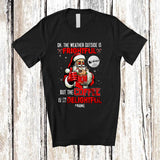 MacnyStore - Personalized Custom Name Weather Frightful Coffee is Delightful; Merry Christmas Santa Drinking Drunker T-Shirt