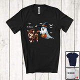 MacnyStore - Personalized Custom Name Witch Boo Walking Corgi; Lovely Halloween Ghost Candy T-Shirt