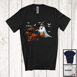 MacnyStore - Personalized Custom Name Witch Boo Walking Dachshund; Lovely Halloween Ghost Candy T-Shirt