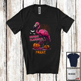 MacnyStore - Personalized Custom Name Zombie Flamingo; Creepy Halloween Costume Bunny; Animal Lover T-Shirt