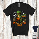 MacnyStore - Personalized Custom Name Zombie T-Rex; Creepy Halloween Costume T-Rex; Animal Lover T-Shirt