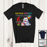 MacnyStore - Personalized Custom Number Birthday Boy Girl, Adorable Birthday Cat Lover, Family Group T-Shirt
