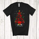 MacnyStore - Personalized Custom Text Electrician Equipments Christmas Tree; Amazing X-mas Lights Family T-Shirt