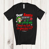 MacnyStore - Personalized Dear Santa How Much Do You Know; Lovely Christmas Custom Name Santa Elf T-Shirt