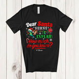 MacnyStore - Personalized Dear Santa How Much Do You Know; Lovely Christmas Custom Name Santa Hummingbird T-Shirt