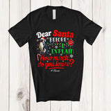 MacnyStore - Personalized Dear Santa How Much Do You Know; Lovely Christmas Custom Name Santa Penguin T-Shirt