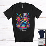 MacnyStore - Personalized Disco Sloth Playing Guitar; Joyful Custom Name Guitarist Sloth; Music Lover T-Shirt