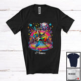 MacnyStore - Personalized Disco Snake Playing Guitar; Joyful Custom Name Guitarist Snake; Music Lover T-Shirt