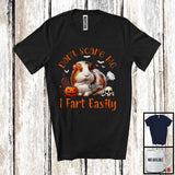 MacnyStore - Personalized Don't Scare Me I Fart Easily; Humorous Halloween Custom Name Guinea Pig Lover T-Shirt