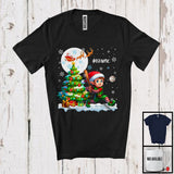 MacnyStore - Personalized Elf Playing Baseball Team; Awesome Christmas Custom Name Sport Player T-Shirt