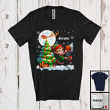 MacnyStore - Personalized Elf Playing Basketball Team; Awesome Christmas Custom Name Sport Player T-Shirt