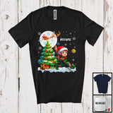 MacnyStore - Personalized Elf Playing Softball Team; Awesome Christmas Custom Name Sport Player T-Shirt