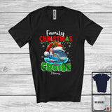 MacnyStore - Personalized Family Christmas Cruise; Joyful X-mas Custom Name Santa Cruise Ship; Snowman T-Shirt