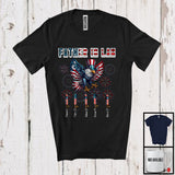 MacnyStore - Personalized Father in law, Amazing 4th Of July Custom Name Child in law, Eagle USA Flag Patriotic T-Shirt