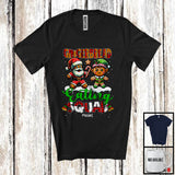 MacnyStore - Personalized Gingerbread Eating Squad; Lovely Christmas Plaid; Custom Name Baking Baker T-Shirt