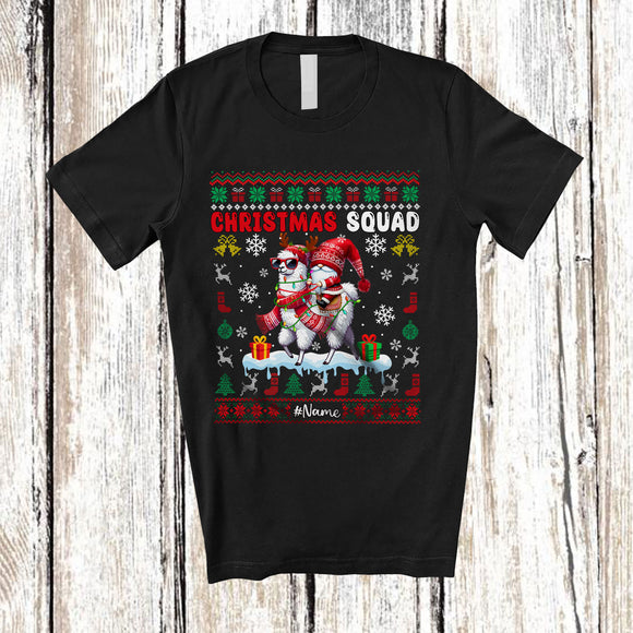 MacnyStore - Personalized Gnome Riding Llama Reindeer; Joyful Christmas Sweater; Llama Sunglasses T-Shirt