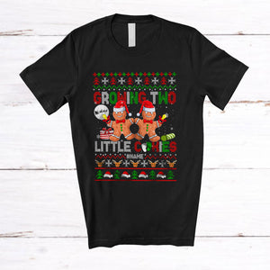 MacnyStore - Personalized Growing Two Little Cookies; Amazing Christmas Sweater Gingerbread; Baker Pregnancy T-Shirt