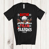 MacnyStore - Personalized Guitar Team Sleighs; Joyful Christmas Santa Sled Reindeer; Custom Name Jobs T-Shirt