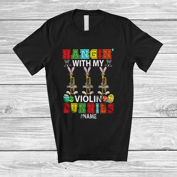 MacnyStore - Personalized Hangin' With My Trumpet Bunnies; Amazing Easter Trumpet Musical Instruments Player T-Shirt