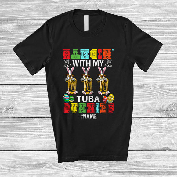 MacnyStore - Personalized Hangin' With My Tuba Bunnies; Amazing Easter Tuba Musical Instruments Player T-Shirt