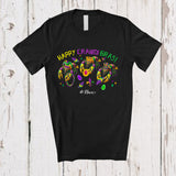 MacnyStore - Personalized Happy Crawdi Gras; Amazing Mardi Gras Three Crawfish; Custom Name Parades T-Shirt