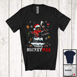 MacnyStore - Personalized Happy Hockeymas; Amazing Christmas Hockey Snowman; Custom Name Player T-Shirt