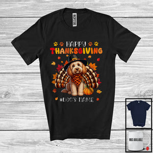 MacnyStore - Personalized Happy Thanksgiving; Amazing Custom Name Turkey Sproodle; Fall Leaves T-Shirt