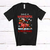 MacnyStore - Personalized Have A Weinerful Christmas; Amusing Custom Name Santa Dachshund Owner; Family T-Shirt