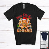 MacnyStore - Personalized Here For The Cookies; Amazing Christmas Custom Name Santa Gingerbread; Baker T-Shirt