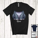 MacnyStore - Personalized Hippo Simple Halloween Cosplay; Lovely Custom Name Hippo Wild Animal T-Shirt