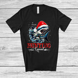 MacnyStore - Personalized Hunting Squad; Scary Christmas Santa Shark Sea Animal; Custom Name Family T-Shirt