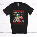 MacnyStore - Personalized I Do It For The Cookie; Sarcastic Christmas Naughty Santa; Sweater Custom Name Family T-Shirt