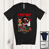 MacnyStore - Personalized I Put Out For Santa; Lovely Christmas Custom Name Santa Afro Woman; Plaid Family T-Shirt